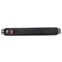 1.5U 8 outlets 10A Australia type cabinet pdu aluminum shell rack mount pdu